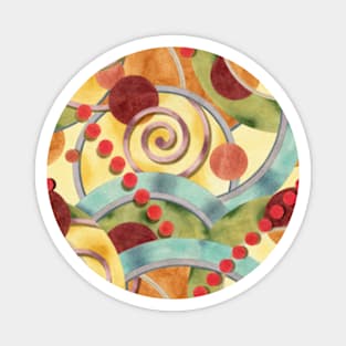 Europa Deco Watercolour Design Magnet